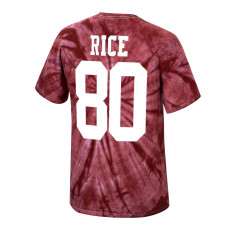 Jerry Rice San Francisco 49ers Mitchell & Ness Tie-Dye Super Bowl XXIII Retired Player Name & Number T-Shirt - Scarlet