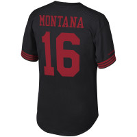 Joe Montana San Francisco 49ers Mitchell & Ness Retired Player Name & Number Mesh Top - Black