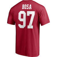 Nick Bosa San Francisco 49ers Fanatics Branded Player Icon Name & Number T-Shirt - Scarlet