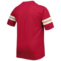 San Francisco 49ers Big & Tall Arm Stripe T-Shirt - Scarlet