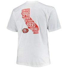 San Francisco 49ers Fanatics Branded Big & Tall Hometown Collection Hot Shot T-Shirt - White