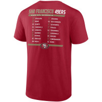 San Francisco 49ers Fanatics Branded Two-Pack 2023 Schedule T-Shirt Combo Set - Scarlet/White