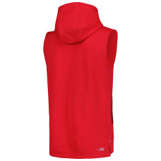 San Francisco 49ers MSX by Michael Strahan Marathon Sleeveless Pullover Hoodie - Scarlet