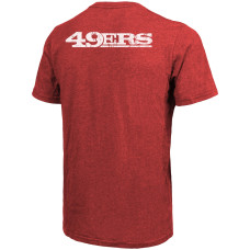 San Francisco 49ers Majestic Threads Tri-Blend Pocket T-Shirt - Scarlet