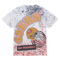 San Francisco 49ers Mitchell & Ness Team Burst Sublimated T-Shirt - White