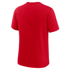 San Francisco 49ers Nike Rewind Logo Tri-Blend T-Shirt - Red