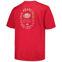 San Francisco 49ers Profile Big & Tall Two-Hit Throwback T-Shirt - Scarlet