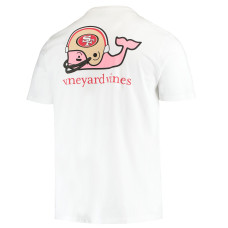 San Francisco 49ers Vineyard Vines Big & Tall Helmet T-Shirt - White