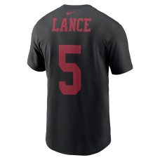 Trey Lance San Francisco 49ers Nike 2021 NFL Draft First Round Pick Player Name & Number T-Shirt - Black